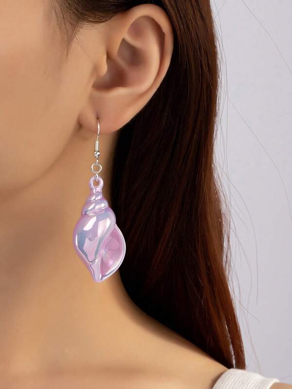 Purple iridescent store earrings