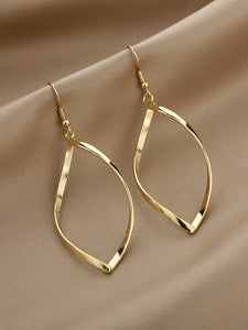 Gold Spiral Design Earrings