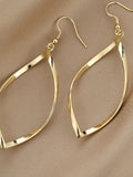 Gold Spiral Design Earrings