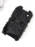 Women's Black Fluffy Headband