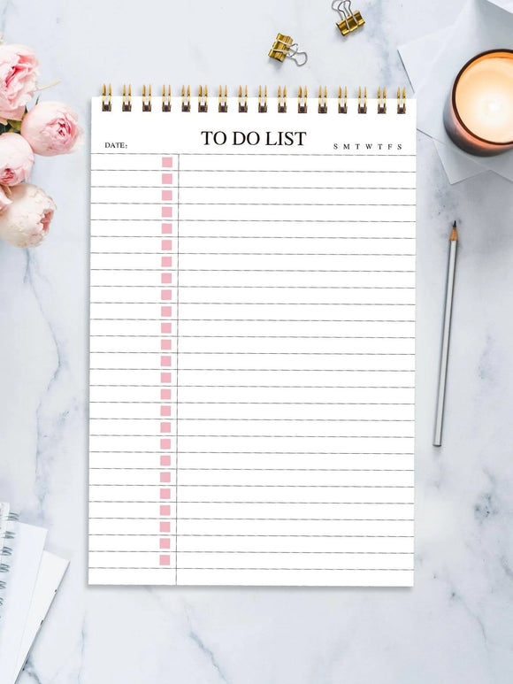 To Do List Spiral Notebook