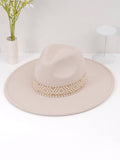 Beige Cowboy Hat with Aztec Band Detail