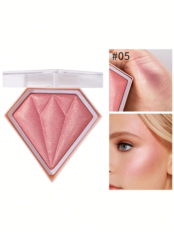 Diamond Shaped Pink Powder Face Highlighter #5