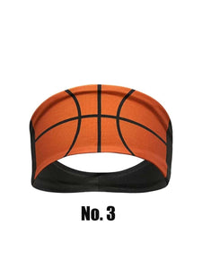 Basketball Print Wide Headband