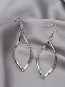 Silver Spiral Design Earrings