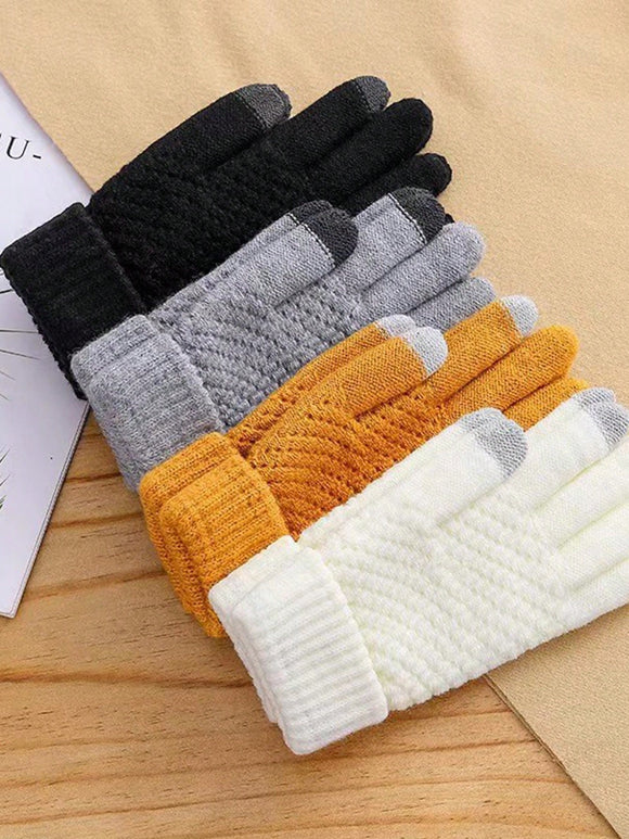 Women’s Winter Jacquard Touchscreen Gloves