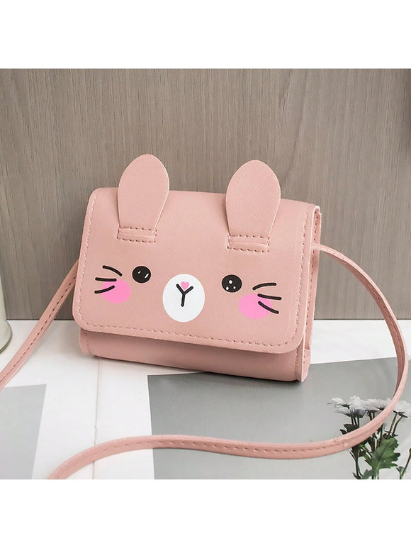 Girls Pink Bunny Mini Crossbody Bag