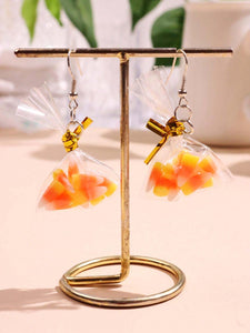 Halloween Candy Corn Bag Earrings