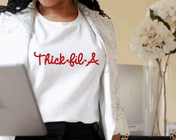 Thick-Fil-A Bella Canvas White T-Shirt