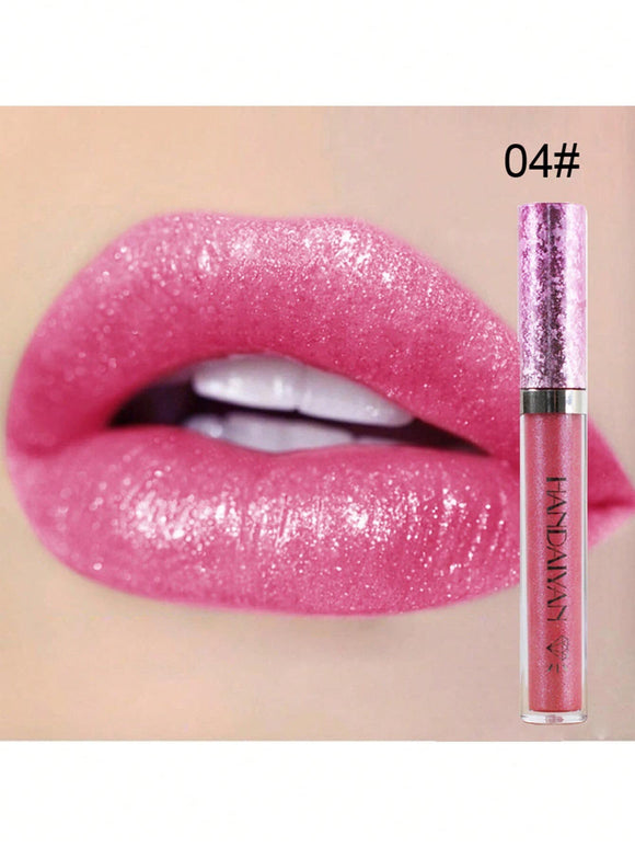 Rhinestone and Pearl Pink Lip Gloss