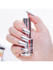 Silver Mirror Chrome Nail Polish