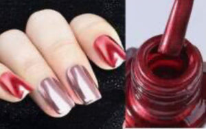 Burgundy Metallic Nail Polish