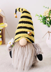 Striped Hat Bee Gnome Decoration