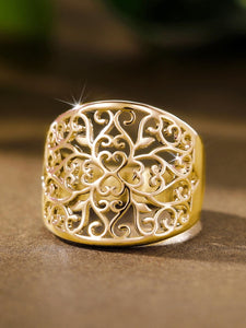 Gold Filigree Design Ring