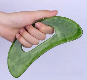 Green Acrylic Gua sha Body Sculpting Tool