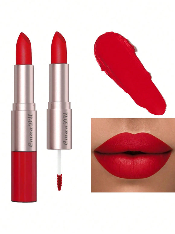 2 in 1  Matte Red Lipstick and Lip Stain Combo