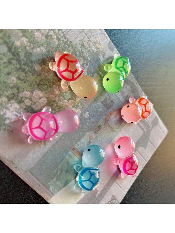 6 Pc Multi Color Turtle Refrigerator Magnets