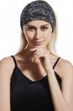 Paisley Print Black Bandana Design Headband