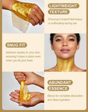 24K Gold Moisturizing, Anti Aging Collagen Neck Masks