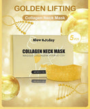 24K Gold Moisturizing, Anti Aging Collagen Neck Masks