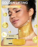 24K Gold Moisturizing, Anti Aging Collagen Neck Masks