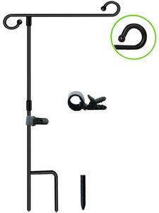 Garden Flag Stand Holder with Clip Attachment