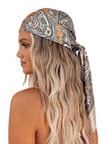 Paisley Print Satin Bandana