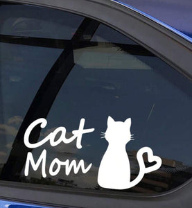 Cat Mom Car Window Decal