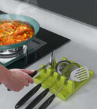 Multifunctional Pot Cover,Spoon, & Spatula Rest Holder