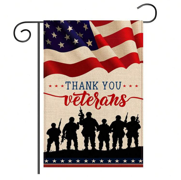 Thank You Veteran’s Patriotic Garden Flag