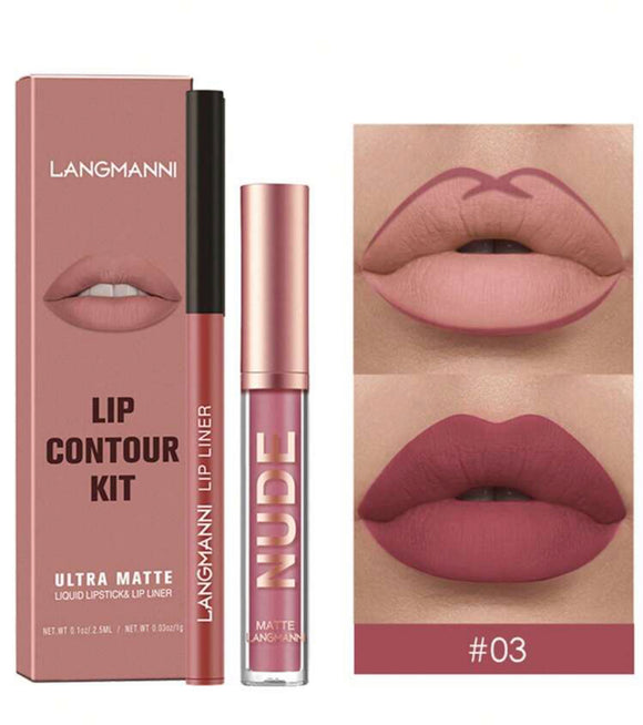 Cranberry Matte Lip Stain & Lip Liner Duo