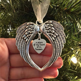 A Piece of my Heart is in Heaven Angel Wings Ornament