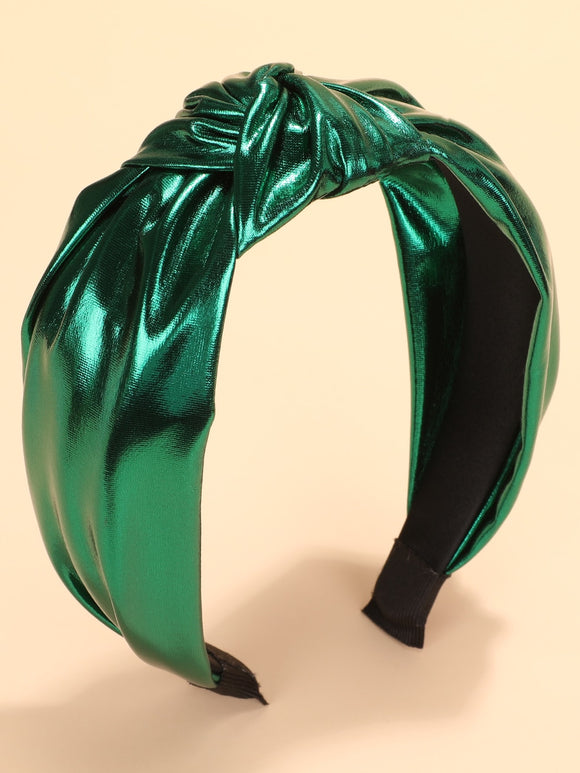 Metallic Green Wide Headband