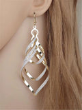 Spiral Glitter Earring Gold Setting