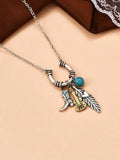 Guitar & Cowboy Boot Charm Necklace