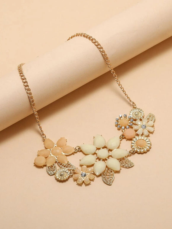 Flower & Leaf Multi Necklace