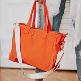 Luna Fringe Canvas Crossbody Tote