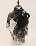 Snakeskin & Leopard Fringe Scarf