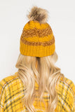 Mustard Pom Beanie