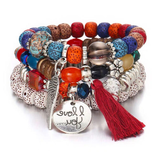 Love Wings Multi Layer Bracelet