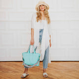 Luna Fringe Canvas Crossbody Tote