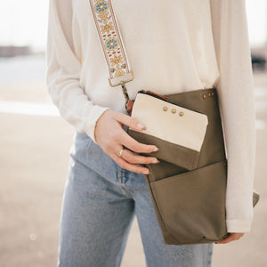 Sadie Canvas Hobo Wristlet