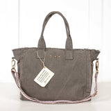 Luna Fringe Canvas Crossbody Tote