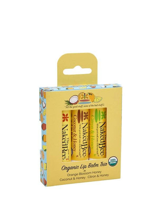 3 Pack Organic Lip Balm Set