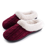 Cable Knit Slipper Clog Style